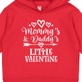 thumbnail image 3 of Inktastic Mommy and Daddy Little Valentine Toddler Hoodie, 3 of 4