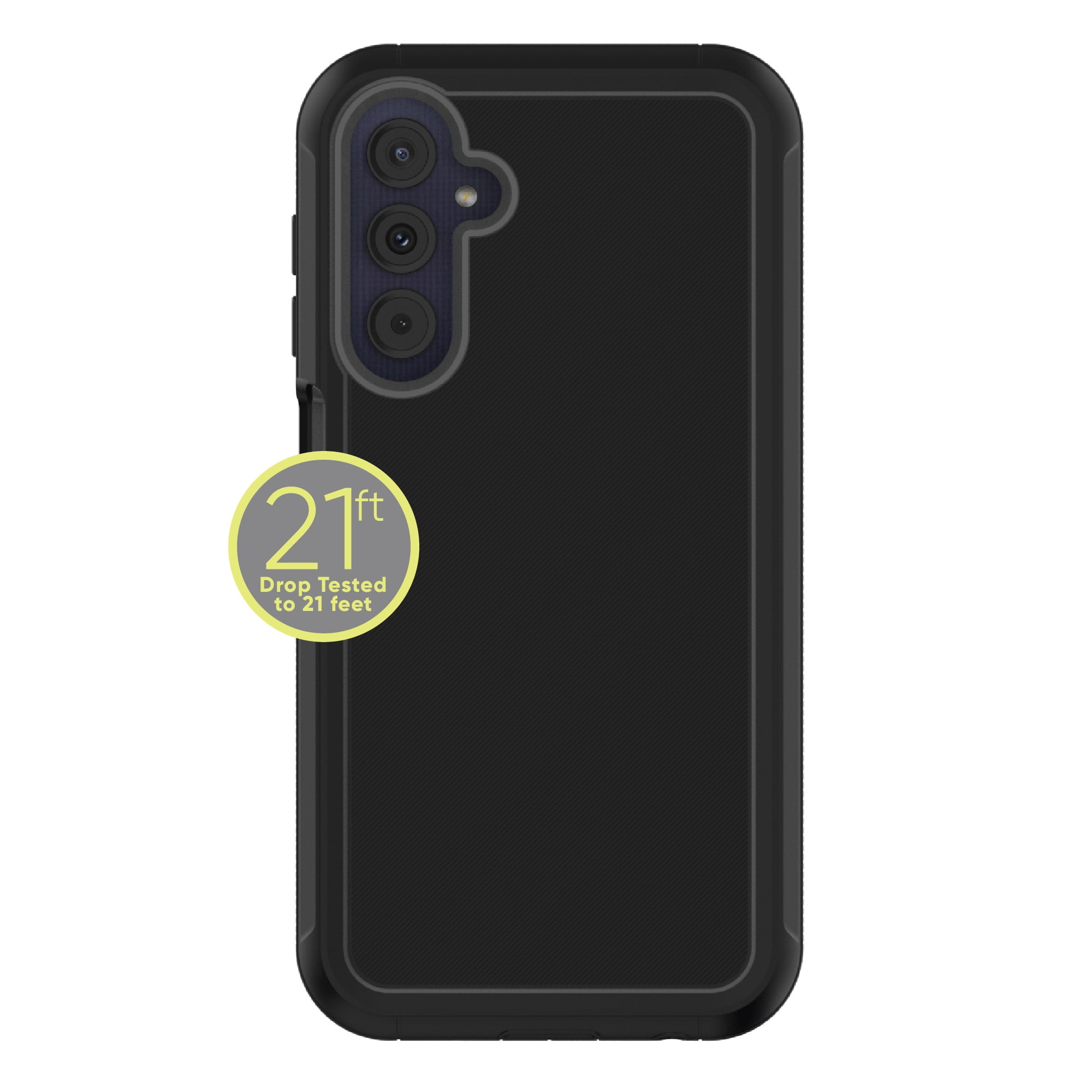 onn. Rugged Phone Case for Samsung Galaxy A25 5G – Black/Gray