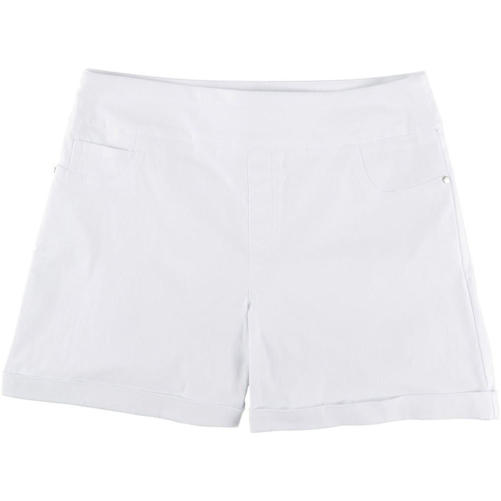 Counterparts - Counterparts Petite Super Stretch Shorts 10P White ...