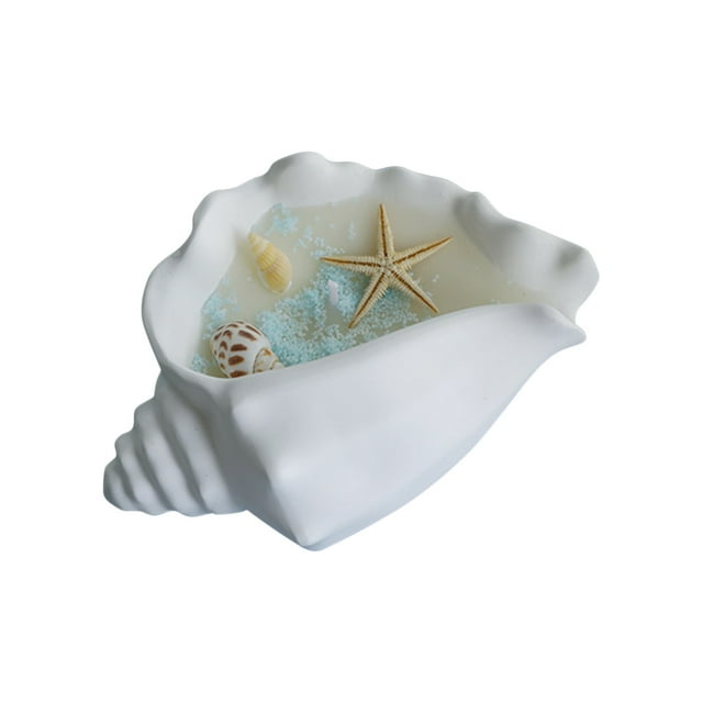 Velas naturales, vela de gel de cera de soja con aceite, velas decorativas, velas terapéuticas para mujeres, vela antiestrés de concha.