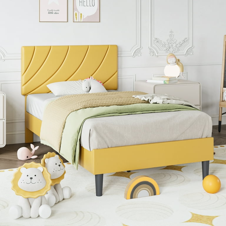 4 EVER WINNER Twin Size Bed Frame, Twin Bed Frame Platform