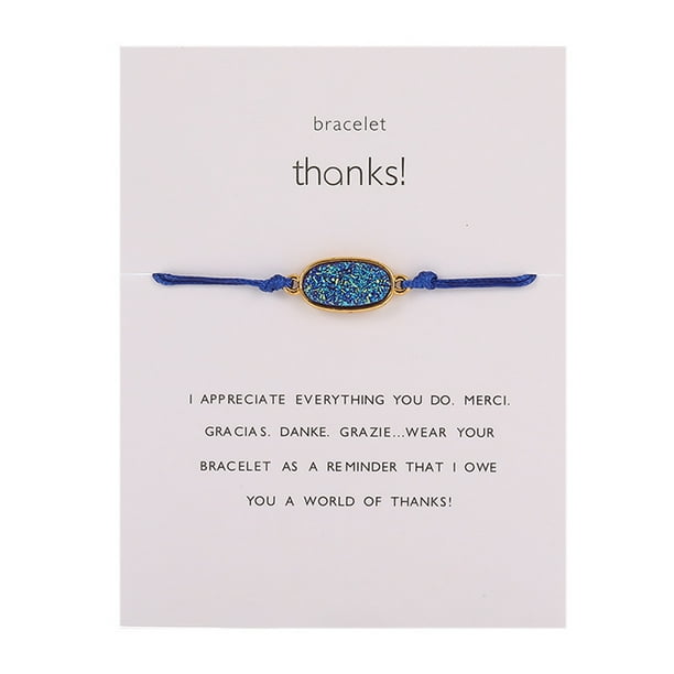 Pulseras para mujer, regalos para mujer, pulsera de papel tejido con piedra natural, pulsera decorativa, accesorios, pulsera tejida