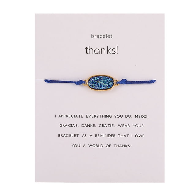 Pulseras para mujer, regalos para mujer, pulsera de papel tejido con piedra natural, pulsera decorativa, accesorios, pulsera tejida