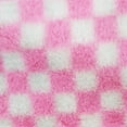 thumbnail image 2 of Pen + Gear Plush Pencil Pouch with Pink & White Checked Design, 2 of 4