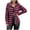 Pink, variant on UPPADA Plaid Shirt for Women Oversized Flannel Long Sleeve Shirts Lightweight Classic Tunics Shirts Casual Button Down Blouse Tops Black,L