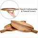 thumbnail image 2 of 2 Platos de Madera para Servir, Bandejas para Servir Alimentos en Forma de Hoja de 13 Pulgadas X 5,5 Pulgadas para Entretenimiento, Tabla Pequeña para Quesos, 2 of 6