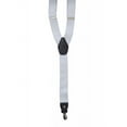 thumbnail image 2 of Mens Suspenders Solid Colors Y Shaped Adjustable Classic Great Tuxedo Style-White, 2 of 7