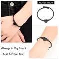 thumbnail image 5 of Cremation Bracelet for Ashes Memorial Jewelry Stainless Steel Heart Shape Urn Pendant Chain Ashes Holder Funeral Keepsake, 5 of 6