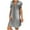 Gray, variant on Odeerbi Denim Dress for Women 2025 Casual V-neck Party Dresseses Sleeveless Swing Dress Dark Blue