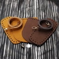 thumbnail image 3 of Jumpingount Kit de correas de hombro inferiores para hacer bolsos de cuero PU, suministros para manualidades, hebilla de reparación, regalos para mujeres, Bolsas de mensajero y de hombro Café Jumpingount AP004436-03, 3 of 6