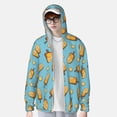thumbnail image 2 of Balery Lemon Ice Cream Sudadera ligera de manga larga con capucha y protección solar UPF 50+ para hombre y mujer, ideal para pesca y running-X-Large, 2 of 7