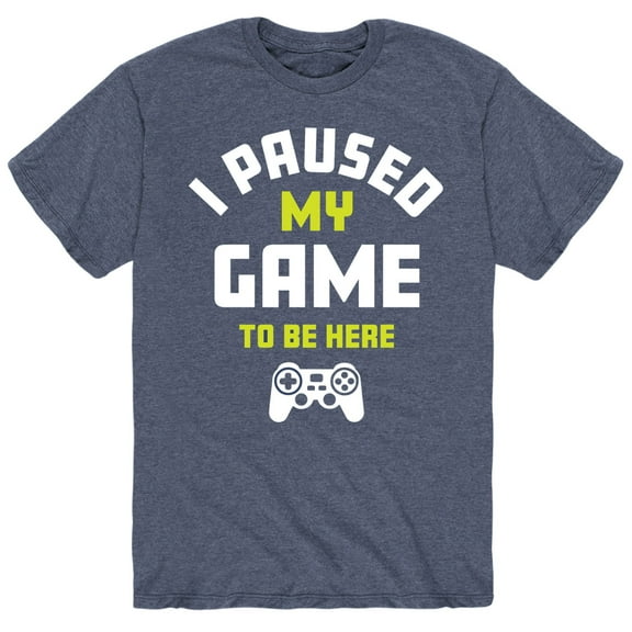 Instant Message - Paused My Game To Be Here - Men's Short Sleeve Graphic T-Shirt