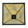 thumbnail image 3 of Meyda 150135 11 in. Square Alpine Shade, Dark Roast & Ba, 3 of 3
