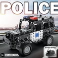 thumbnail image 4 of CHUNYAN Large Inertia Car Alloy Police Car Toy Boy Assembled Military Model Assembled Building Blocks, 4 of 5
