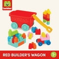 thumbnail image 5 of Battat Red Wagon with 40+ Building Blocks for Toddlers 12 Months Old, 5 of 8