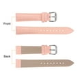 thumbnail image 2 of Uxcell Leather Watch Band 12mm Embossed Pattern Watch Strap Replacement with Spring Bars Pink, 2 of 6