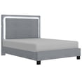 thumbnail image 1 of Lit Plateforme, 78 Po Avec Luminaire, Gris, 1 of 6