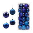 thumbnail image 2 of Bolas de Navidad perfecl 24 Unids Adornos colgantes 6 cm azul, 2 of 7