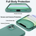 thumbnail image 4 of Étui Compatible avec iPhone 11, Silicone Liquide Amélioré avec [Bords Plats] [Protection de la Caméra] [Doublure en Microfibre Douce Anti-Rayures] Étui de Téléphone pour iPhone 11 6.1 Pouces - Vert Pin, 4 of 4