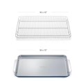 NonStick Ceramic Baking Sheet & Cooling Rack Ceramic Coated Non