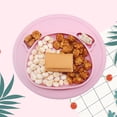 thumbnail image 1 of OUNONA 1Pc Pink Silicone Plate Cartoon Pig Design for Animal Cute Plate, 1 of 7