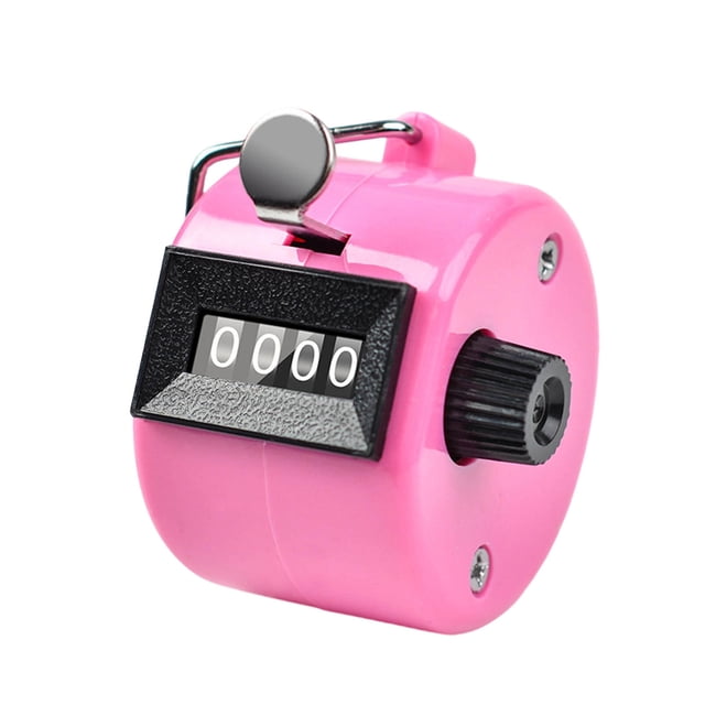 Handheld Mechanical Counter Clicker – 4‑Digit Manual Reset Counters With Wrist Straps ‑Color Lightweight ABS For Sports Inventory Craft (9 Styles)