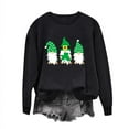 thumbnail image 2 of Up to 65 off!Lolmot St Patricks Day Sweatshirt Womens Fleece Lined Long Sleeve Tops Cute Gnomes Shamrock Printed Shirt Crewneck Sweatshirt Irish Festival Holiday Tee Pullover Tops, 2 of 4