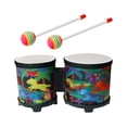 thumbnail image 4 of shamjina 5" and 6" Bongo Drums African Hand Drum for Children Professional Girls Boys Animal, 4 of 8