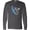 Charcoal Grey, variant on Inktastic Faith over Fear Hydrocephalus Awareness with Blue Ribbon Long Sleeve T-Shirt