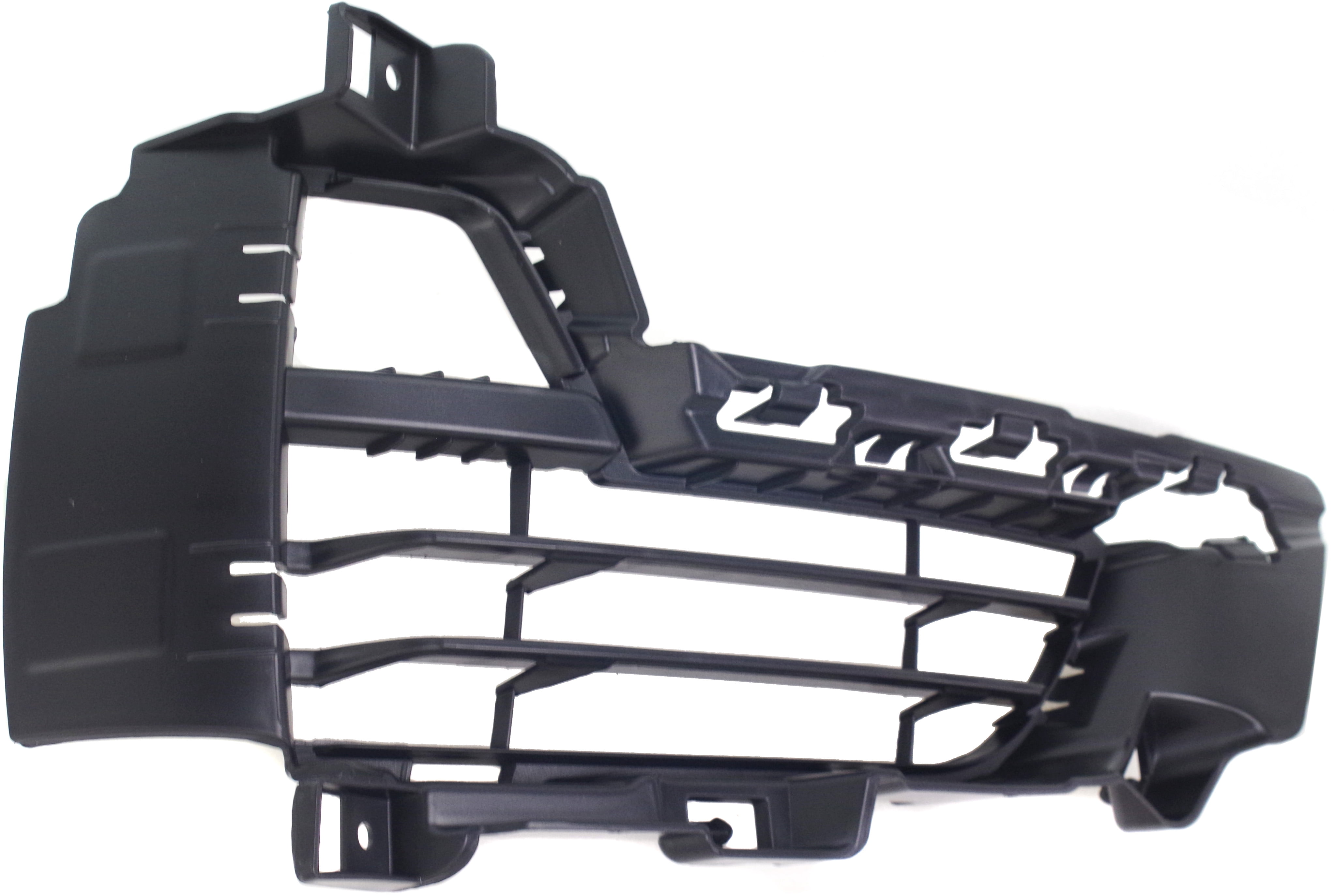 Bumper Grille Compatible With 2014-2018 BMW X5 Front, Right Passenger Side, Outer Textured Black