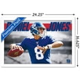 thumbnail image 3 of NFL New York Giants - Daniel Jones 19 Wall Poster, 14.725" x 22.375", Framed, 3 of 3