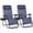 Black, variant on Set of 2 Zero Gravity Lounge Chairs Outdoor Folding Recliners for Pool Beach with Pillow & Cup Holder