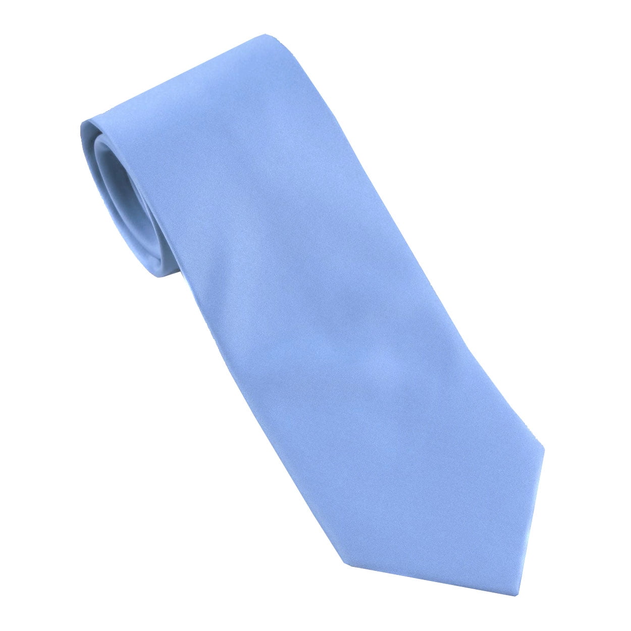 BuyYourTies Mens Solid Neck Tie Blue