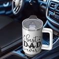 thumbnail image 4 of Best Dad Ever Tumbler 40oz Stainless Steel Insulated Cup with Lid & Straw, Gift for Dad from Daughter Son, Father's Day Christmas Birthday Valentine's Day Coffee Mug for Daddy Papa, 4 of 5