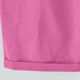 thumbnail image 4 of Fsgntruao Bermuda Shorts for Women Cotton Linen Elastic Waist Knee Length Casual Loose Drawstring Capri Pants with Pockets Wide Leg Pant Summer Shorts, 4 of 6