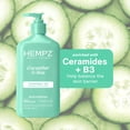 thumbnail image 5 of (2 pack) Hempz Beauty Actives Cucumber & Aloe Moisturizing Body Lotion with Firming & Smoothing Ceramides + B3 for Dry Skin, 17 fl oz, 5 of 13