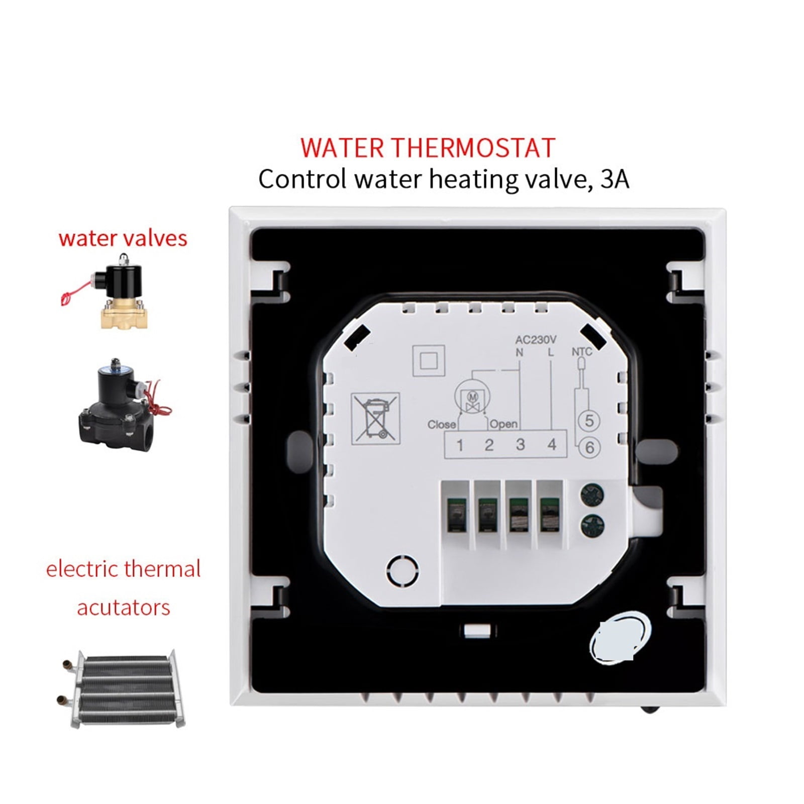 Tuya Smart Life WiFi Thermostat Temperature Controller For Gas Boiler/Water/Electric Floor Heating Water Wireless ,Easy to Operate