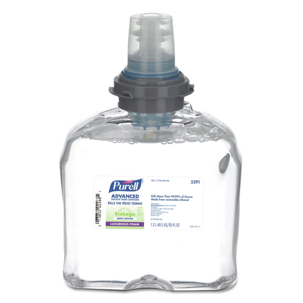1,200 mL Foam Advanced Hand Sanitizer Green Certified TFX Refill - Fragrance-Free (2/Carton)