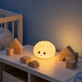 thumbnail image 3 of Cute Bun Night Light, Silicone Tap Control Lamp with 7 Colors & Timer, Soft Rechargeable Bedside Mood Light for Kids Nursery Bedroom Decor, Safe Squishy Gift, 3 of 8