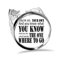 thumbnail image 1 of You Decide Where To Go Quote Ring Adjustable Love Wedding Engagement, 1 of 3