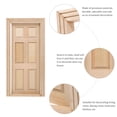 thumbnail image 4 of TAILTOSS 1Pack Miniature Doors for Crafts for Diy Decoration 7.3X3.9X0.7In, 4 of 5