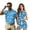 Blue Daisy, variant on KUIFORTI Matching Couple Tennis Shirts Sea Turtle Matching Couple Sport Shirts Woman Golf Clothing Set with Pocket Built in Shorts Quick Dry for Golf,Tennis,Hiking,Running,Gym