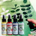thumbnail image 4 of Plantilla de pigmento en aerosol para dibujar plantas, 12 colores, 50 ml, para teñir en aerosol, para estampar hojas de árboles, para camisetas, zapatos, material de relleno pintado a mano para bricol, 4 of 5
