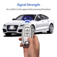 thumbnail image 5 of OFFCURVE  for Audi Key Fob Cover Q5 A4 A5 A6 A7 A8 S4 S5 S6 S7 R8 RS5 RS7 Accessories Bling Car Key Case Shell Girly Cute 3 Button White Silver TPU, White Sliver, 5 of 6