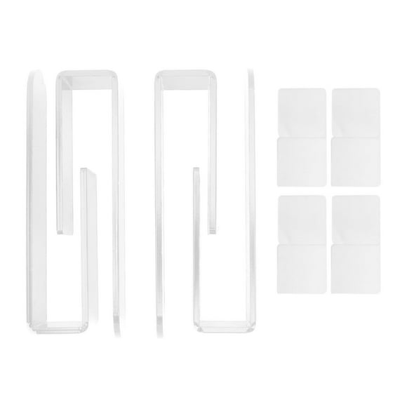 EGNMCR 4PC Adhesive Hat Hooks For Wall 4-Pack Multipurpose Wall Mounted Easy Installation Acrylic Hat Rack For Baseball Caps Cap Organizer For Bedrooms Living Room Storage rack