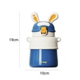 thumbnail image 4 of Copa De Aislamiento Botella de agua al aire libre con aislamiento de paja y orejas de conejo de 500ml Big Belly Cup (D), 4 of 7