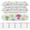 thumbnail image 2 of HAHDAXIA Shell Background Bedding Solid Comforter Set for All Seasons 3 Pieces(1 Comforter+2 Pillowcases) Soft Microfiber Bedding Set Twin(86"x70"), 2 of 7