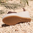 thumbnail image 5 of CYMMPU Women's Bow Decor Ankle Strap Wedge Sandals, Open Toe Platform Espadrille Heels, Comfort Summer Casual Dress Shoes for Beach Travel Coffee 37, 5 of 9