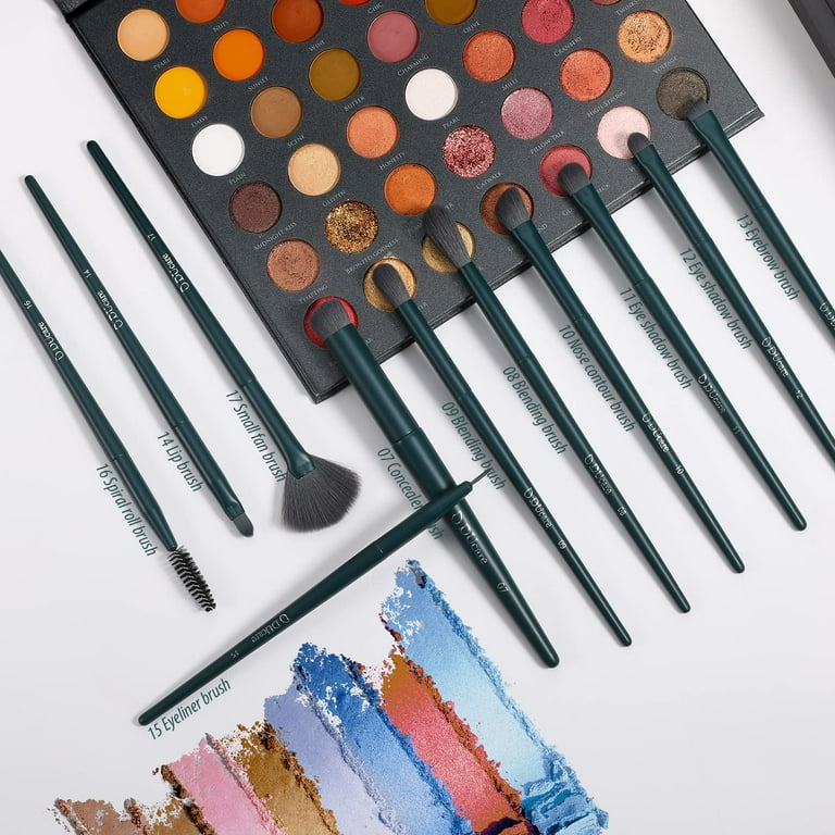 DUcare 17-Piece Precise Makeup Brush Set for Liquid Foundations