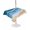 Lake Blue, variant on Outdoor Table Cloth with Umbrella Hole and Zipper, Blue Beach Coastal Waterproof Rectangle Tablecloth 54"x80", Summer Nautical Seaside Ocean Washable Table Cover for Outside Party Patio Picnic